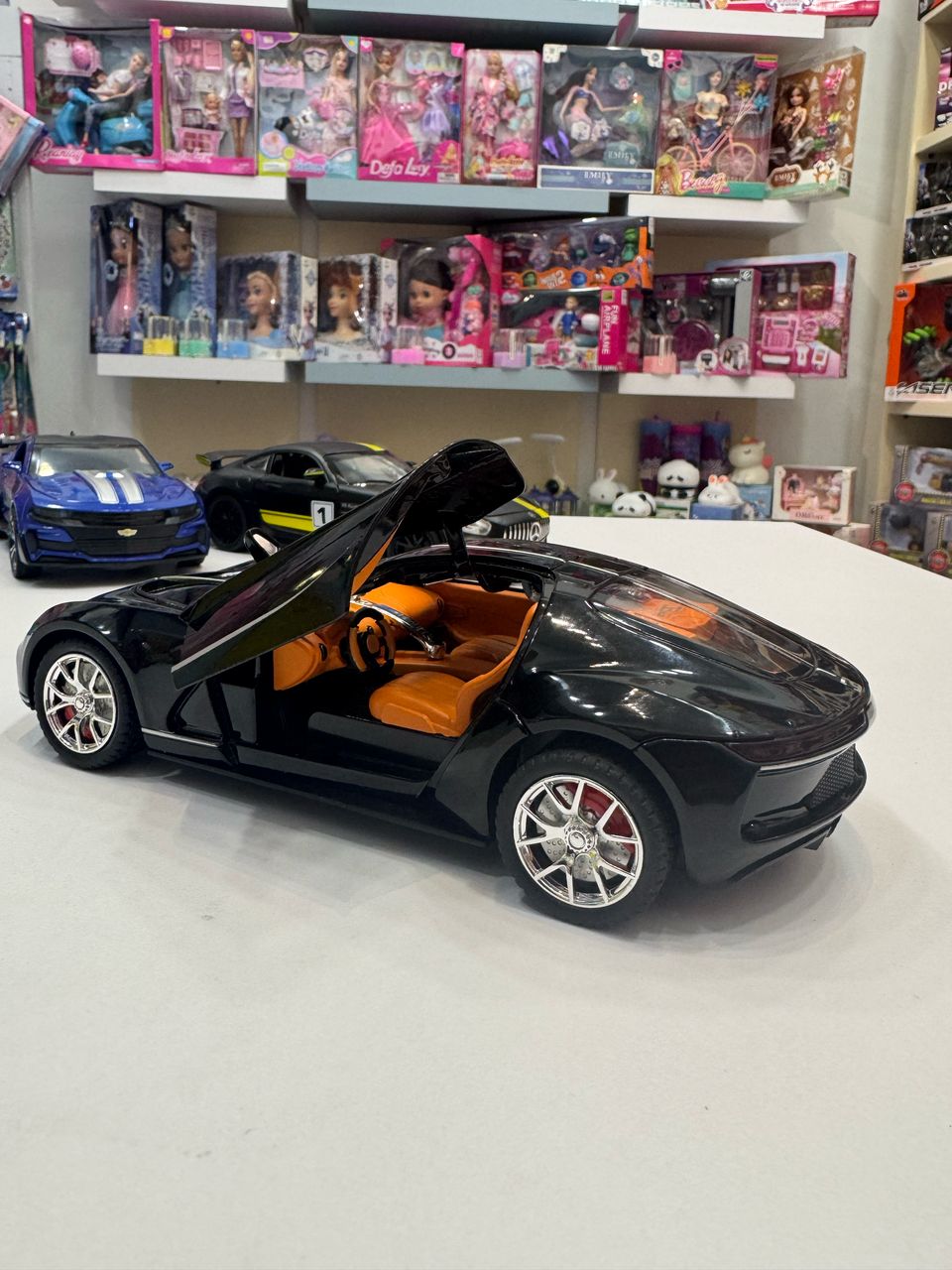 ماشین فلزی بوگاتی آتلانتیک عقب کش دودزا