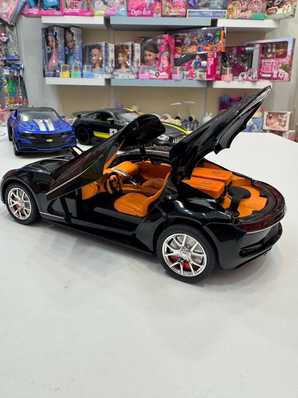 ماشین فلزی بوگاتی آتلانتیک عقب کش دودزا