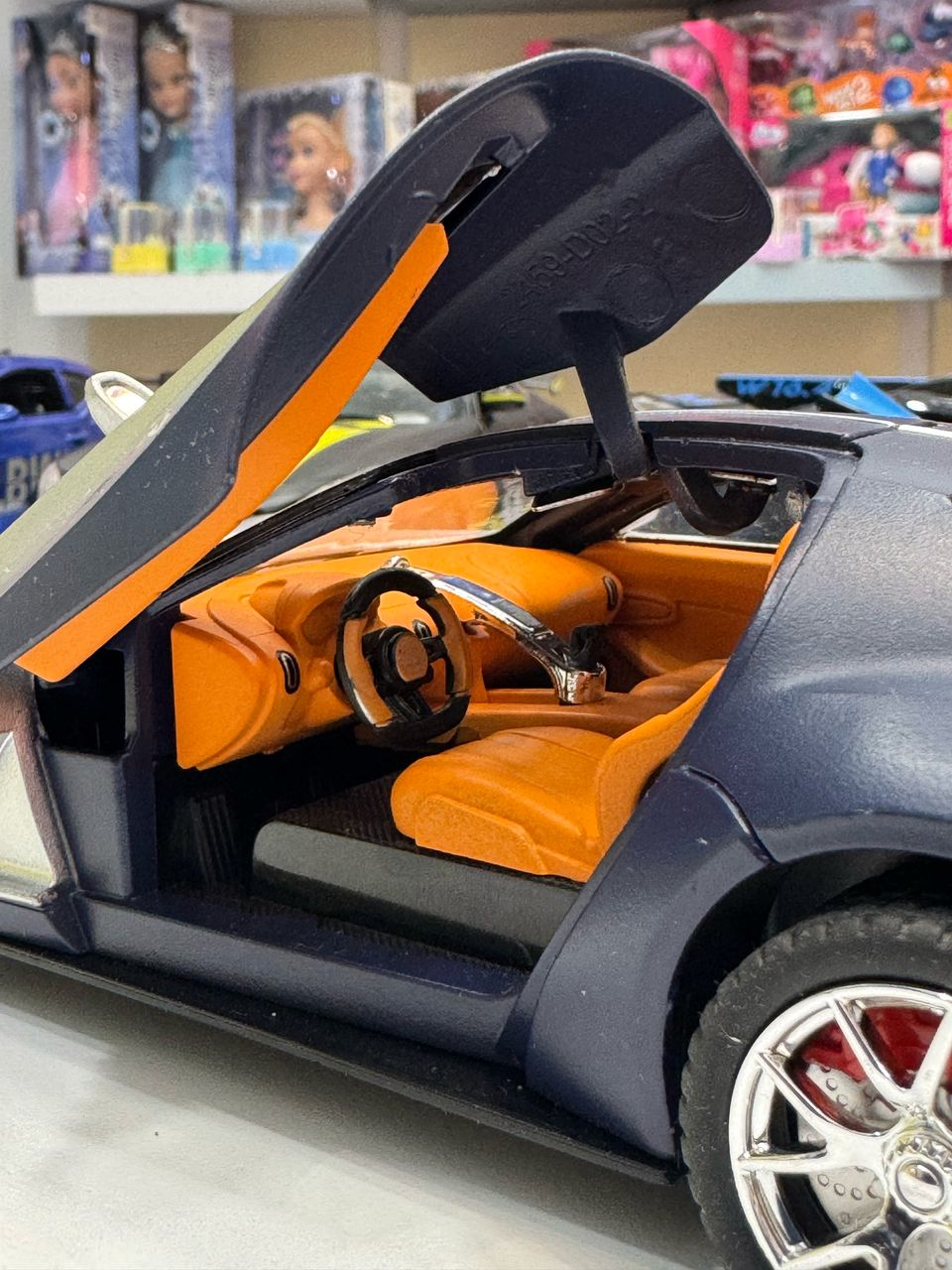 ماشین فلزی بوگاتی آتلانتیک عقب کش دودزا