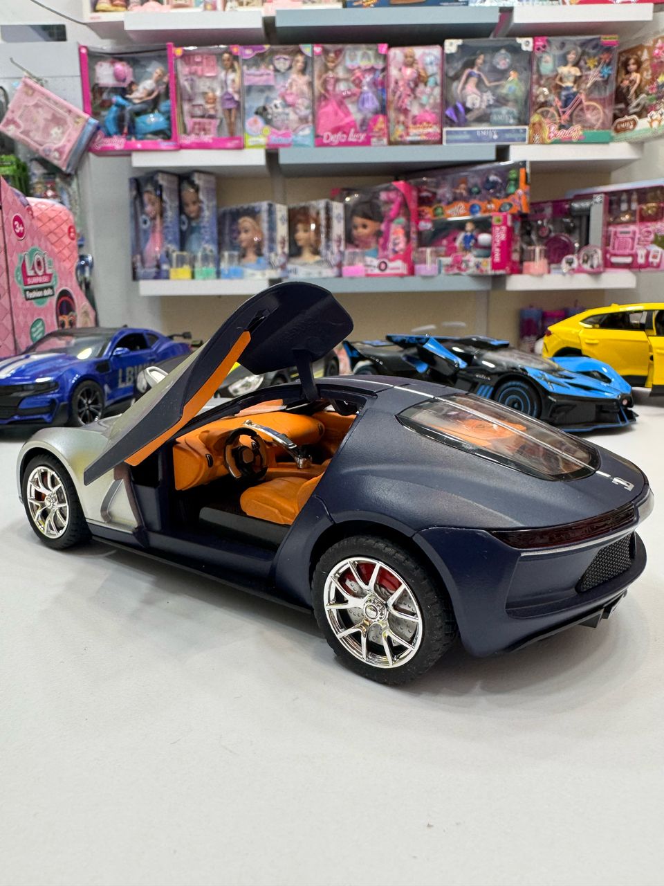 ماشین فلزی بوگاتی آتلانتیک عقب کش دودزا