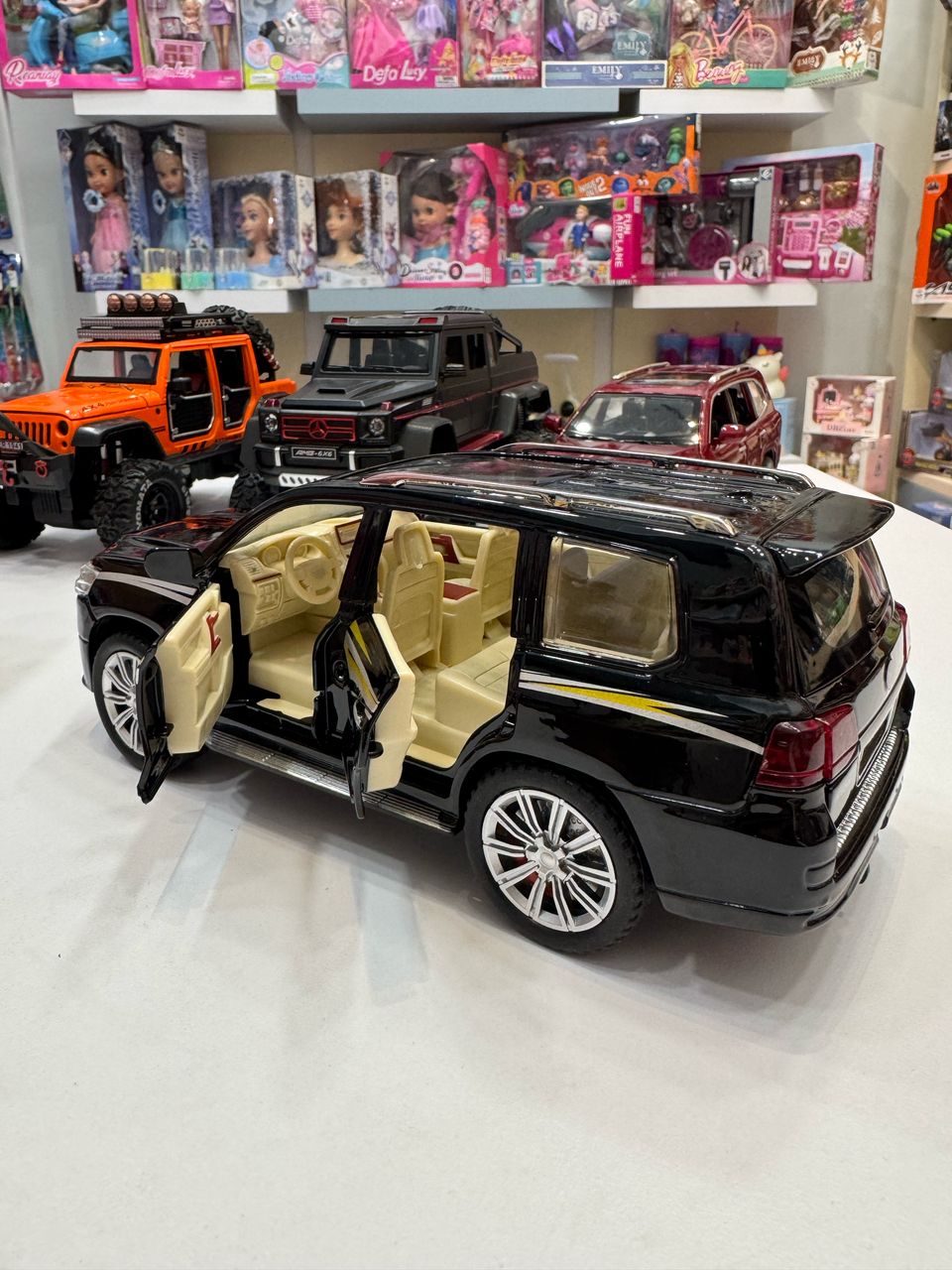 ماشین فلزی لندکروز دودزا عقب کش