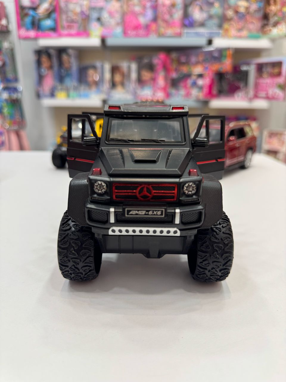 ماشین فلزی AMG 6X6 شش چرخ دودزا عقب کش