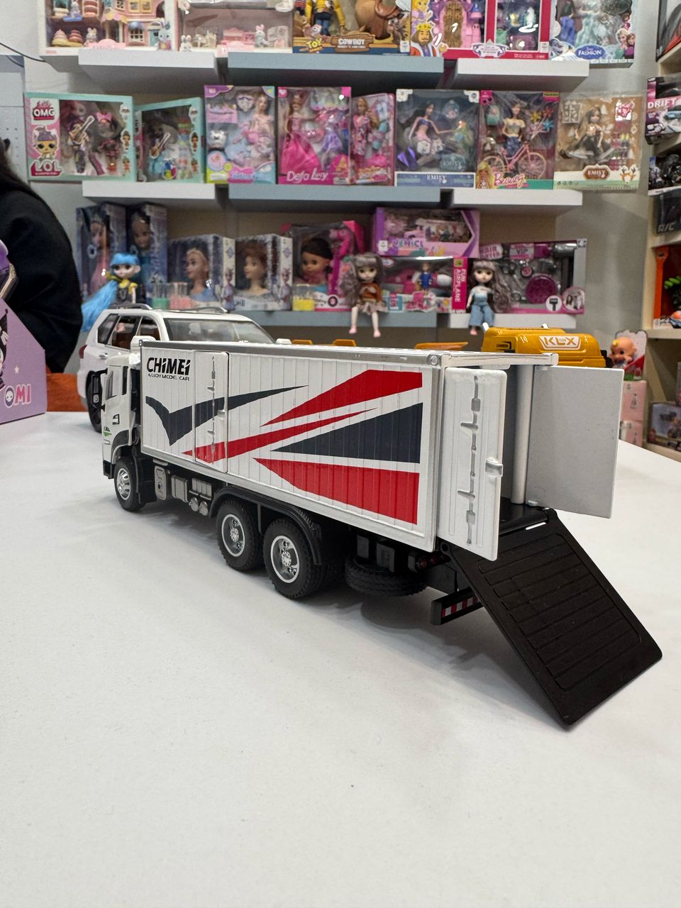 ماشین فلزی کامیون ده چرخ