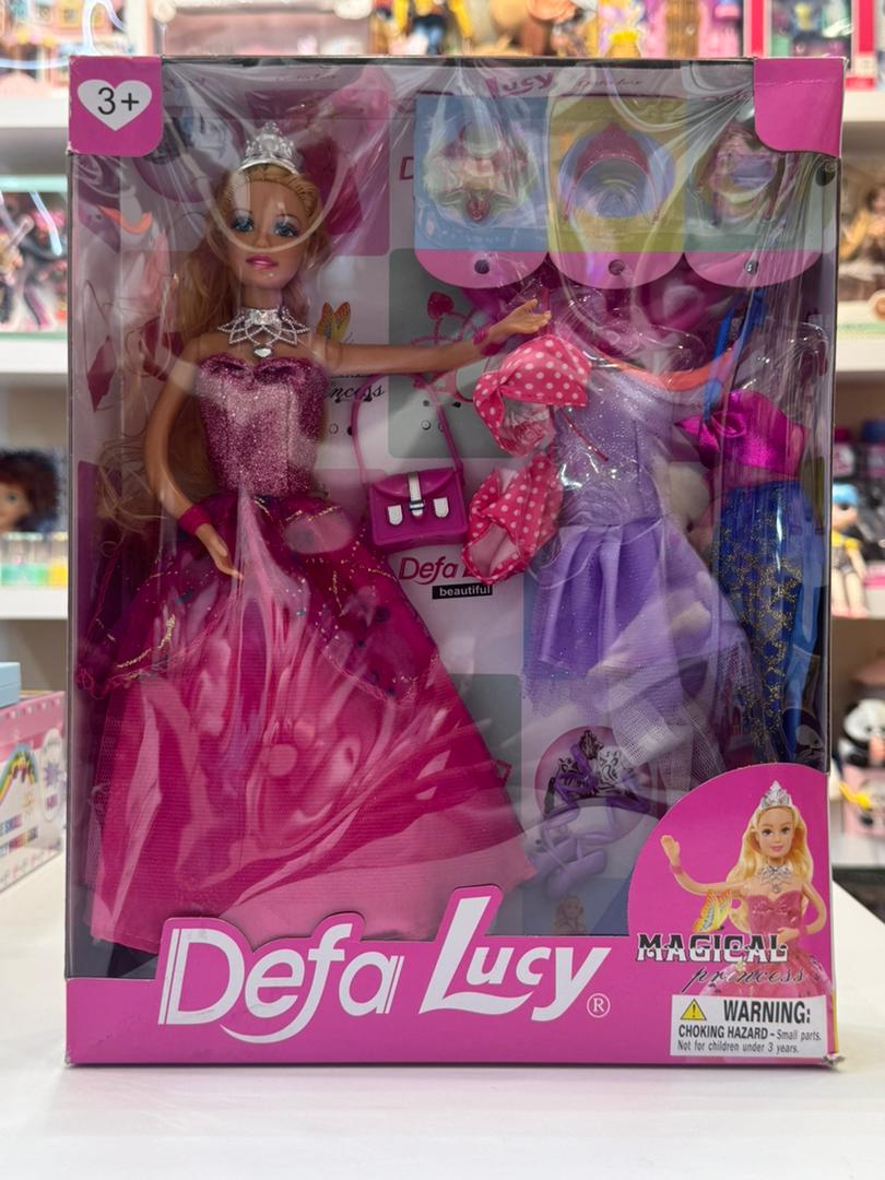 باربی با لباس اضافه اورجینال Defa lucy