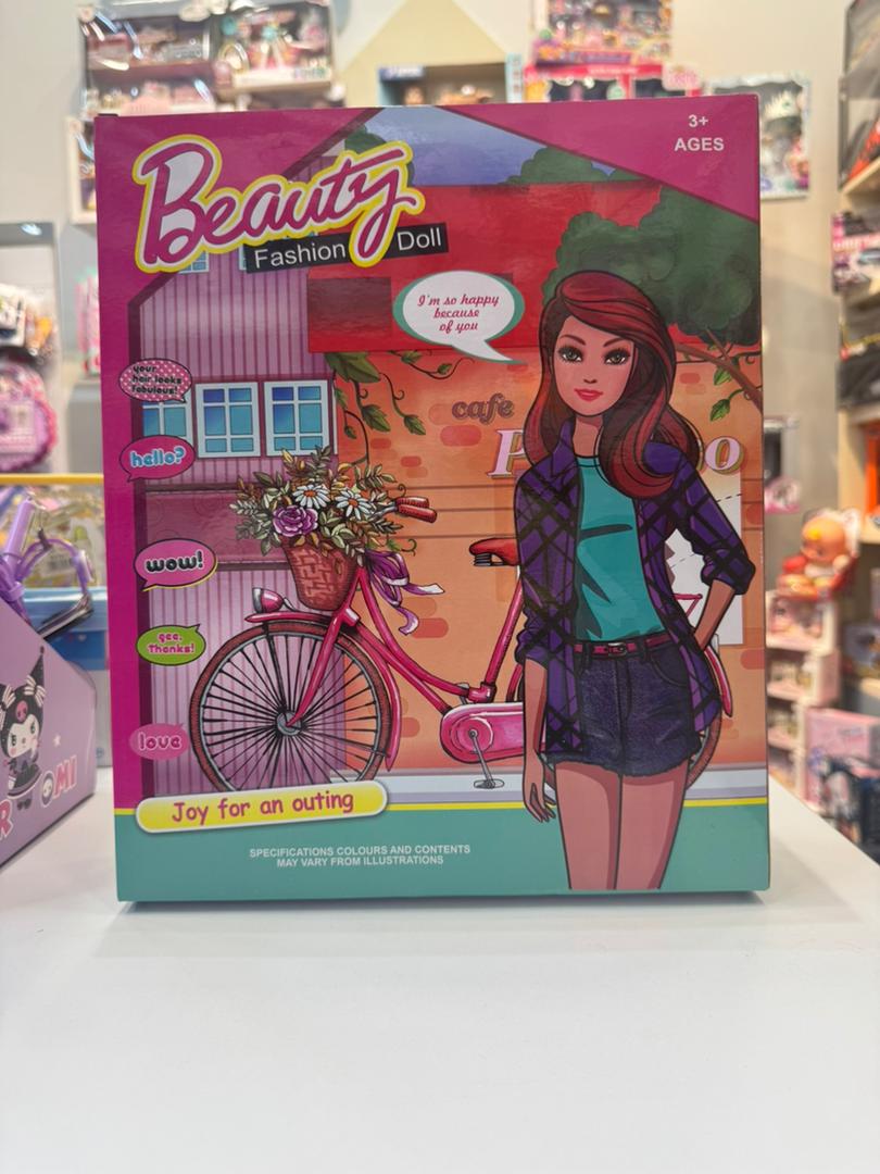 باربی دوچرخه سوار Beauty Fashion Doll