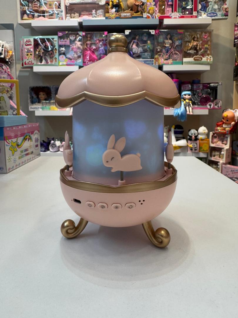 چراغ خواب پروژکتور خرگوشی Bunny Carousel Projector Night Light WH-E11